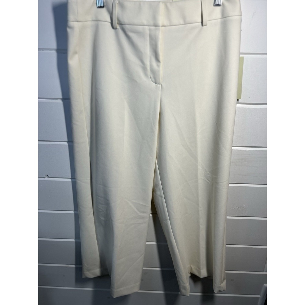 Rachel And Zoe Ivory Crop Pants Size 10 NWT